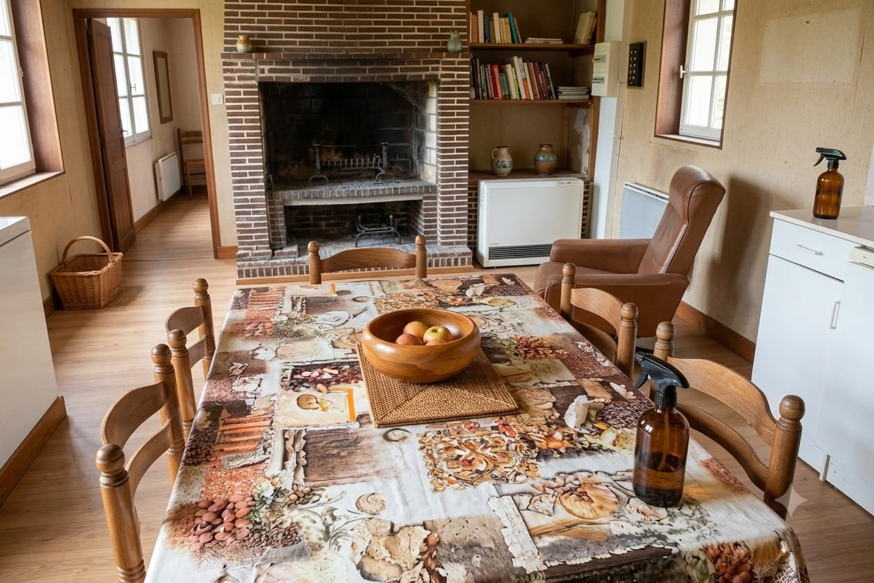 Salle à manger valorisée, prête à vivre